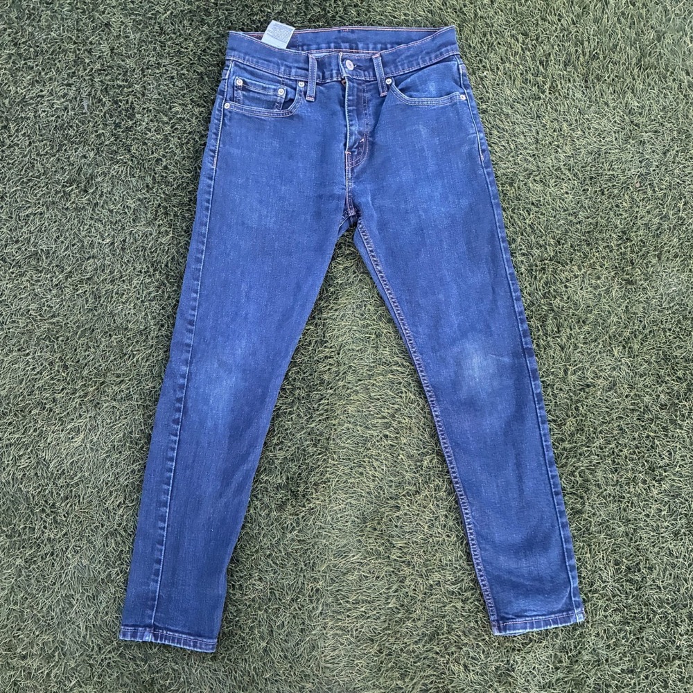 Levis 512 Slim Taper Blue Jeans Size 28x27 Medium Wash Denim Pants Faded Classic